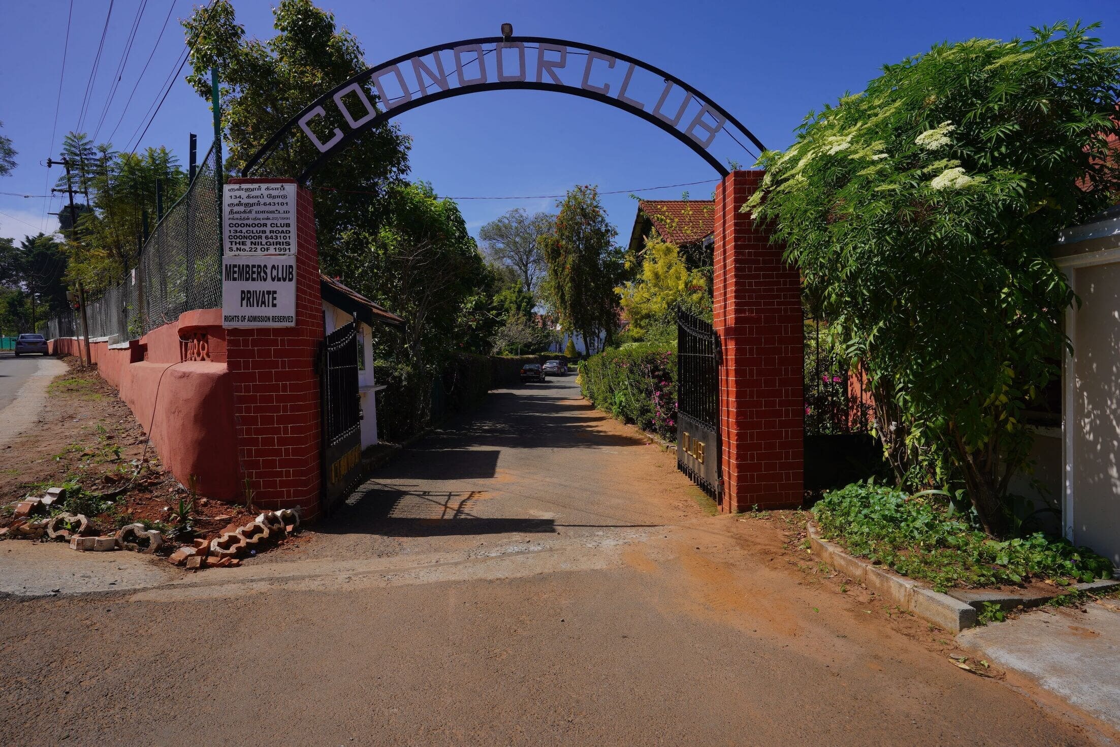 Coonoor Club Entrance